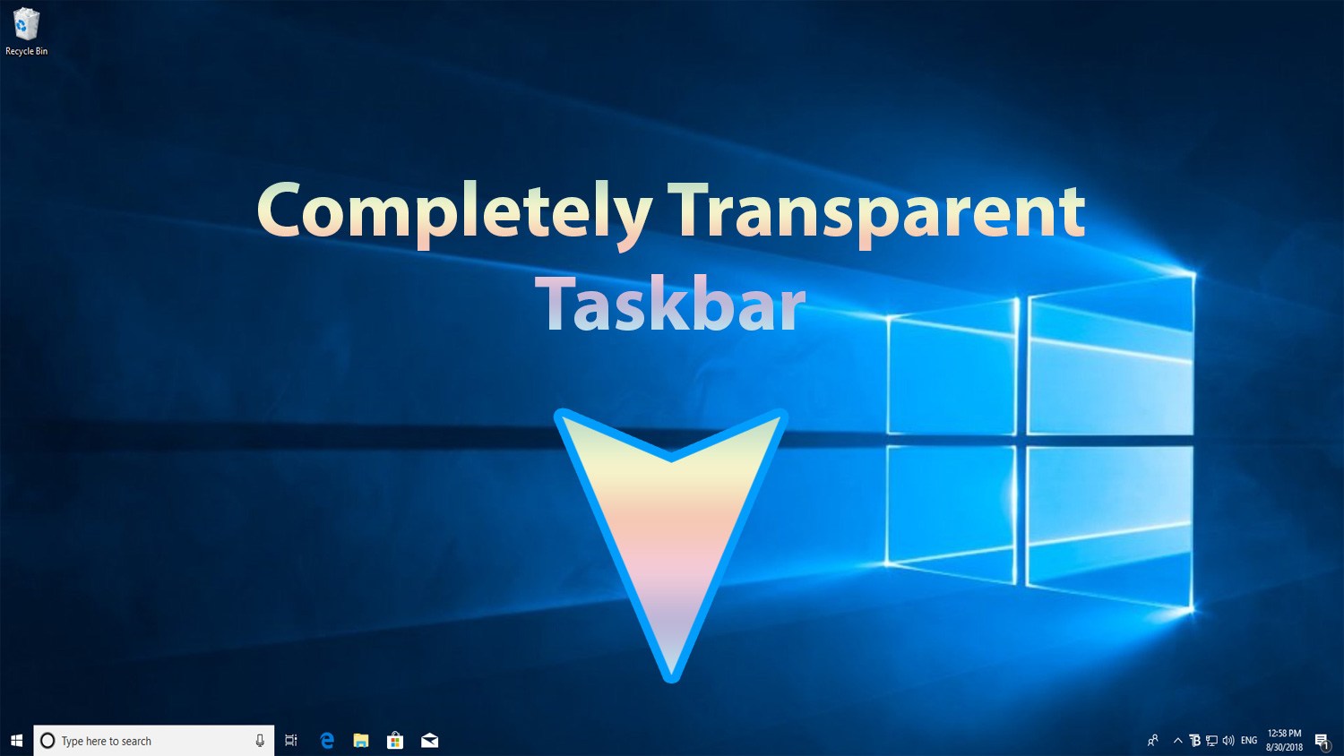 clear taskbar windows 10